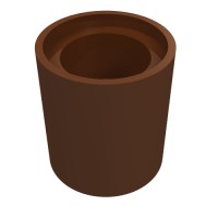 18654 - Technic Pin Connector Round 1L [Beam] - Reddish Brown