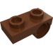 18677 - Reddish Brown - Plate Special 1 x 2 with Pin Hole Underneath