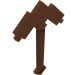 18789 - Reddish Brown - Tool Pickaxe Blocky, Double