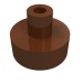 20482 - Tile Round 1 x 1 with Hollow Bar - Reddish Brown