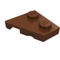 24307 - Wedge Plate 2 x 2 Right - Reddish Brown