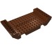 2560 - Reddish Brown - Boat Hull Section, Large Middle 8 x 16 x 2 1/3 with 8 or 9 Holes