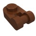 26047 - Plate Special 1 x 1 Rounded with Handle - Reddish Brown
