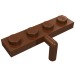 30043 - Reddish Brown - Plate Special 1 x 4 with Bar Down
