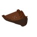 53452 - Reddish Brown - Boat Hull Section, Viking Bow / Stern