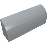 10314 - Brick Curved 1 x 4 x 1 1/3 No Studs - Light Bluish Gray