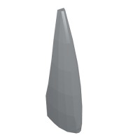 11089 - Animal Body Part, Barb / Claw / Tooth / Talon / Horn, Large - Light Bluish Gray