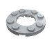 11833 - Plate Round 4 x 4 with 2 x 2 Round Opening - Light Bluish Gray