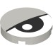 14769pr1011 - Light Bluish Gray - Tile Round 2 x 2 with Bottom Stud Holder with Eye and Eyelid Print