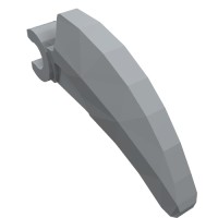 16770 - Creature Body Part, Barb Large (Claw, Talon) with Clip - Light Bluish Gray
