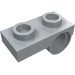 18677 - Light Bluish Gray - Plate Special 1 x 2 with Pin Hole Underneath