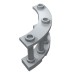 21229 - Fence Spindled 4 x 4 x 2 Quarter Round with 3 Studs - Light Bluish Gray