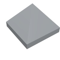 22388 - Slope 45Â° 1 x 1 x 2/3 Quadruple Convex [Pyramid] - Light Bluish Gray