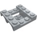 24151 - Vehicle Base 4 x 4 x 1 1/3 with Wheel Arches, 2 x 2 Recessed Center and Hole - Light Bluish Gray