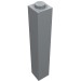 2453b - Light Bluish Gray - Brick 1 x 1 x 5 with Solid Stud