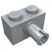 2458 - Light Bluish Gray - Brick Special 1 x 2 with Pin