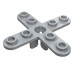 2479 - Light Bluish Gray - Propeller 4 Blade 5 Diameter with Rounded Ends, Open Hub