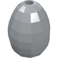 24946 - Food Egg with 1.5mm Hole [Plain] - Light Bluish Gray