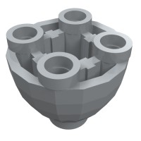24947 - Brick Round 2 x 2 x 1 1/3 Inverted - Light Bluish Gray