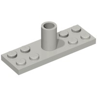 25195 - Plate 2 x 6 with Pole Holder Pin - Light Bluish Gray