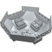 2618 - Light Bluish Gray - Cockpit 10 x 10 x 4 Octagonal