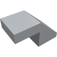 28192 - Slope 45Â° 2 x 1 with 2/3 Inverted Cutout and no stud - Light Bluish Gray