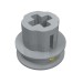 2983 - Motor Pulley, 9V Micromotor with axle hole - Light Bluish Gray