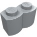 30136 - Brick Special 1 x 2 Palisade [aka Log] - Light Bluish Gray