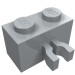 30237a - Light Bluish Gray - Brick Special 1 x 2 with Vertical Clip [Thick U Clip]