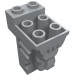 30274 - Light Bluish Gray - Brick Special 2 x 3 x 3 with Cutout and Lion Head [Hollow Studs]