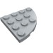 30565 - Light Bluish Gray - Plate Round Corner 4 x 4