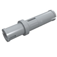 32556a - Technic Pin Long without Friction Ridges - Single Slot - Light Bluish Gray