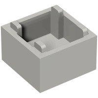 35700 - Container Box 2 x 2 x 1 [Plain] - Light Bluish Gray