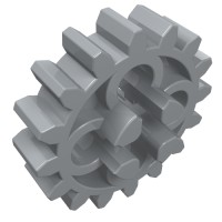 4019 - Technic Gear 16 Tooth with Round Holes [Old Style] - Light Bluish Gray
