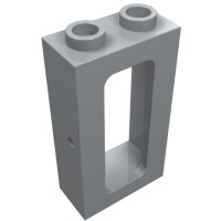 4035 - Window 1 x 2 x 3 Train - Light Bluish Gray
