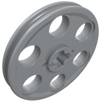 4185 - Technic Wedge Belt Wheel [aka Pulley] - Light Bluish Gray