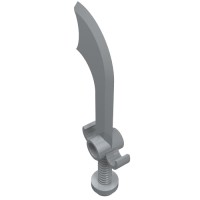 43887 - Weapon Sword / Scimitar - Light Bluish Gray