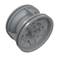 56908 - Wheel 43.2 x 26 Technic Racing Small with 6 Pinholes - Light Bluish Gray