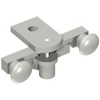 64424c01 - Train Buffer Beam with Sealed Magnets [Type 1] - Light Bluish Gray