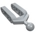 6572 - Light Bluish Gray - Technic Steering Knuckle Arm with Ball Joint