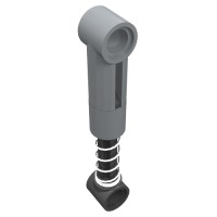 76138 - Technic Shock Absorber 6.5L with Soft Spring, Standard Coil [Complete Assembly] - Light Bluish Gray