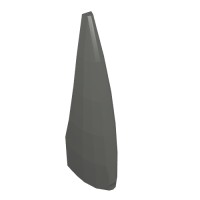 11089 - Animal Body Part, Barb / Claw / Tooth / Talon / Horn, Large - Dark Bluish Gray