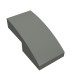 11477 - Slope Curved 2 x 1 No Studs [1/2 Bow] - Dark Bluish Gray