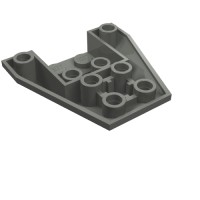 13349 - Wedge Sloped Inverted 4 x 4 Triple [4 Connections between Front Studs] - Dark Bluish Gray