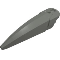 15362 - Large Figure Limb Cover / Claw / Spike Large with Axle - Dark Bluish Gray