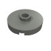 18674 - Dark Bluish Gray - Plate Special Round 2 x 2 with Center Stud (Jumper Plate)