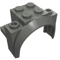 18974 - Wheel Arch, Mudguard 4 x 2 1/2 x 2 1/3 - Dark Bluish Gray