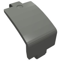 24116 - Technic Panel Curved and Bent 6 x 3 - Dark Bluish Gray