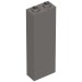 2454a - Dark Bluish Gray - Brick 1 x 2 x 5 with Blocked Open Studs and Bottom Stud Holder with Asymmetric Ridges