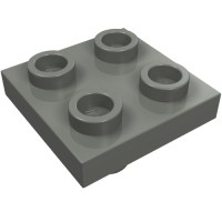 2476a - Plate Special 2 x 2 with Pin on Bottom - Dark Bluish Gray
